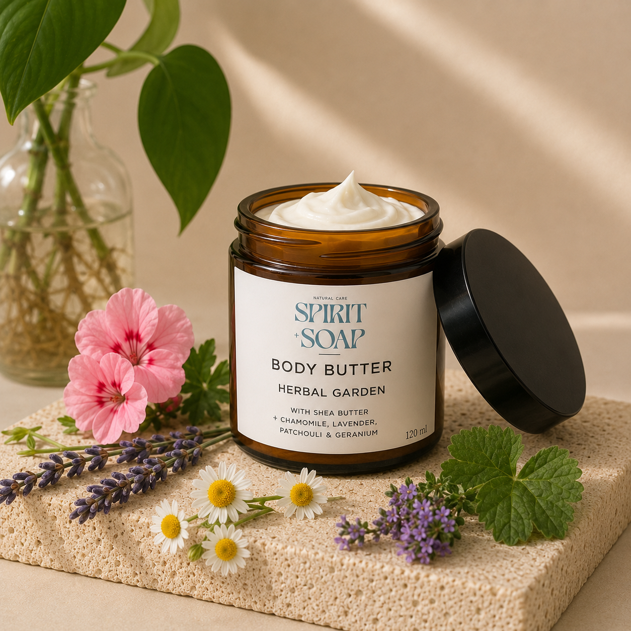 Natural Body Butter Herbal Garden