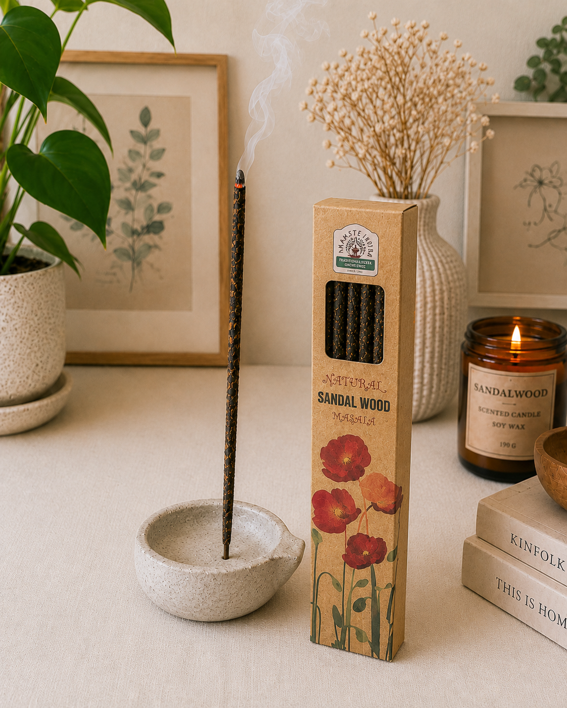 Natural Botanical Incense sticks Sandalwood
