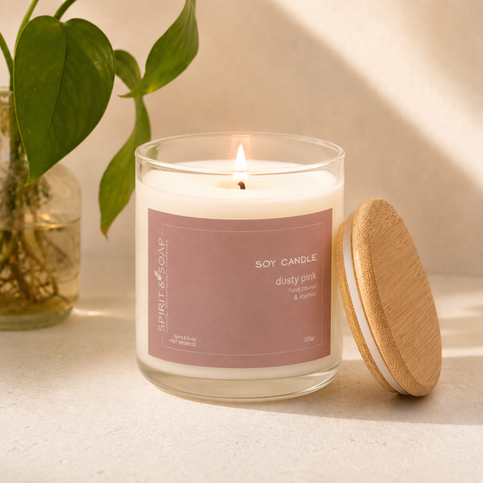 Dusty Pink Soy Candle