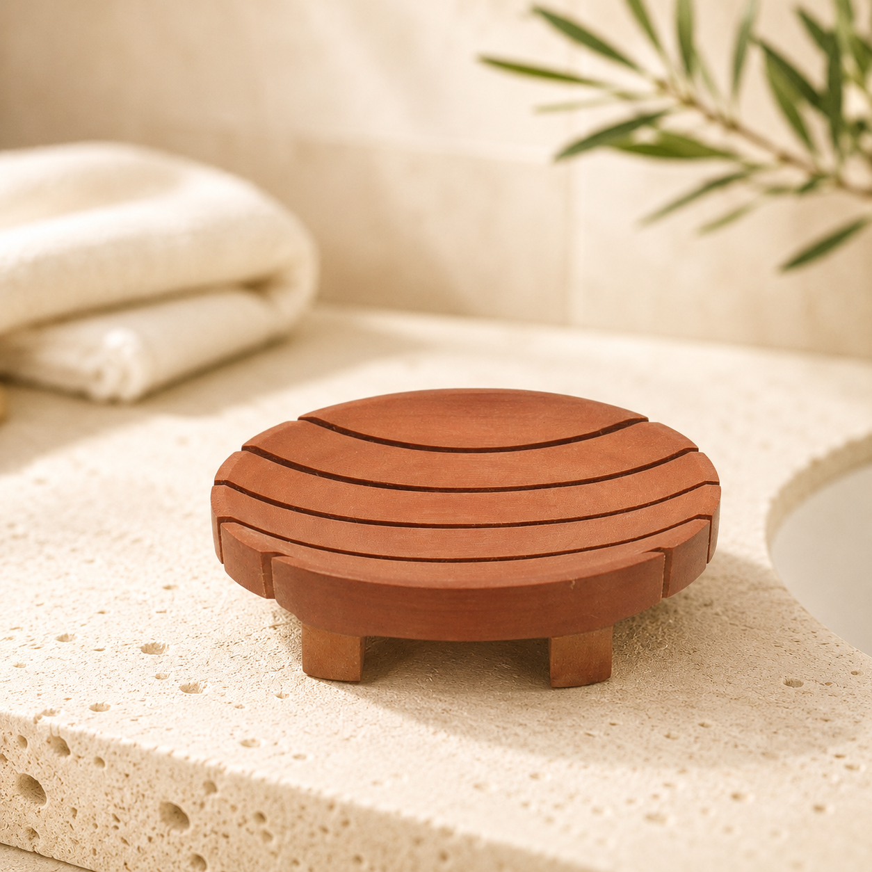 Naseberry Wooden Soap Dish