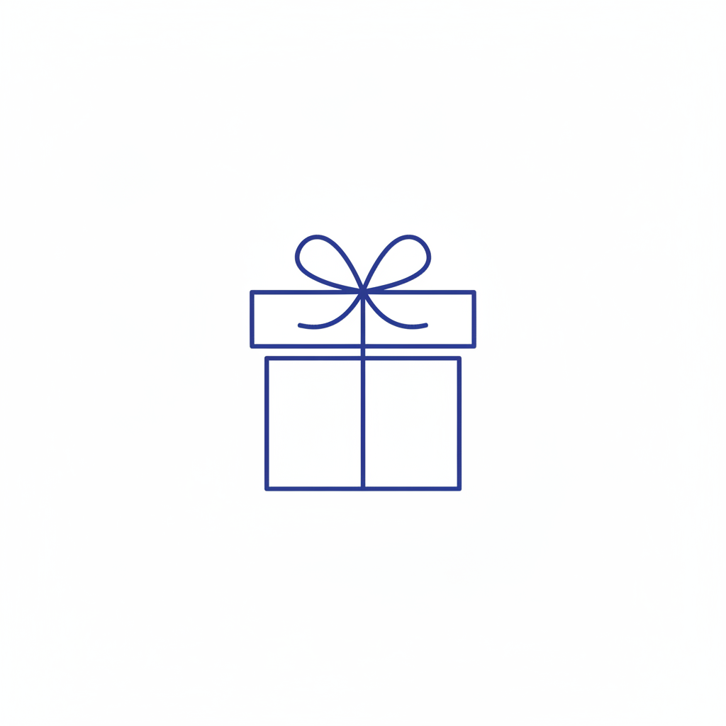 Gift icon blue