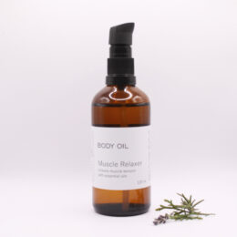 muscle relaxer body oil, aromatherapy oil