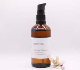 floral body oil