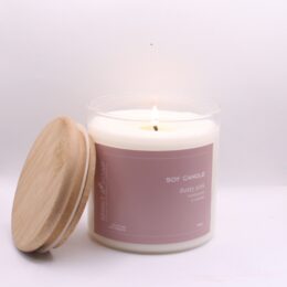 dusty pink soy candle, spirit and soap candle natural candles