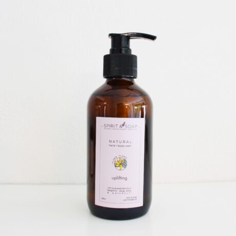 Uplifting Natural Hand & Body Wash is a natural and luxurious skincare product crafted with pure essential oils of bergamot, tangerine, ylang-ylang, and patchouli.